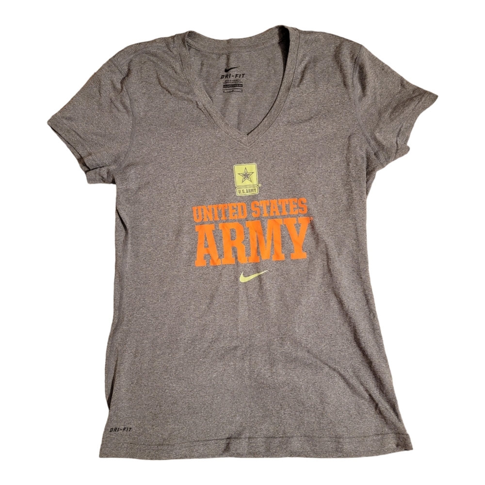 Nike dri-Fit Womens t-shirt, US Army gray Medium